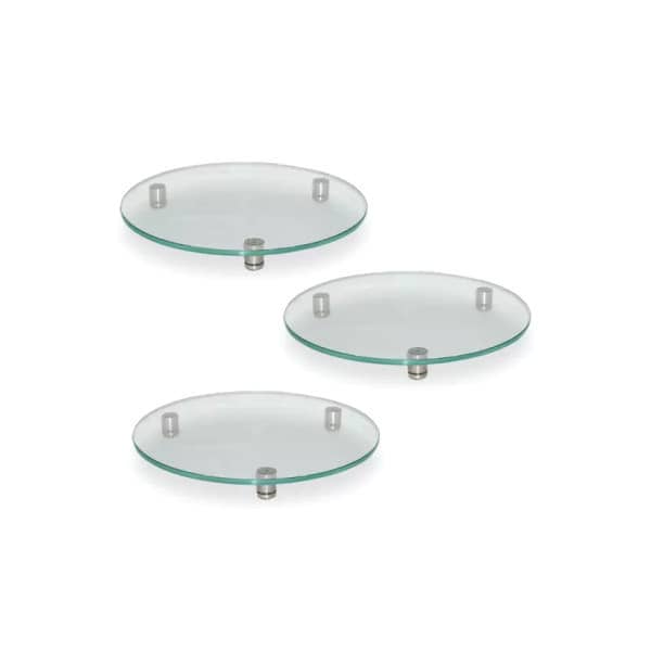 Tábua de Vidro Redonda com Pé Personalizado