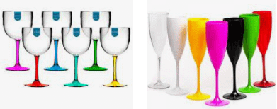 Taças De Acrílico Coloridas