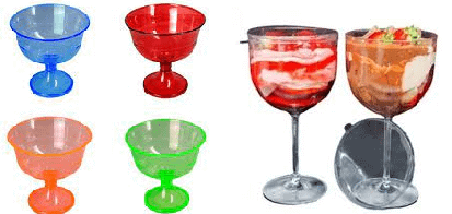 Taças Para Sobremesa De Acrílico