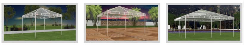 Tenda Piramidal Cristal Personalizada