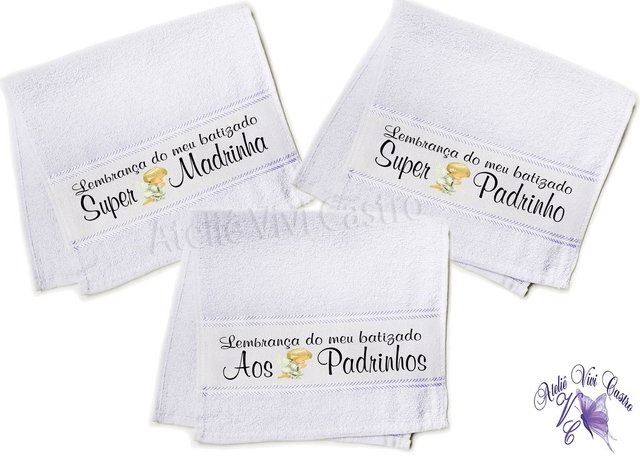 Toalha de batizado personalizada