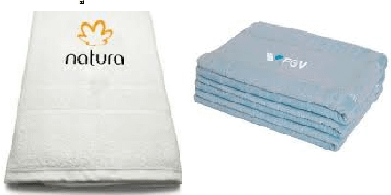 Toalha personalizada para hotel