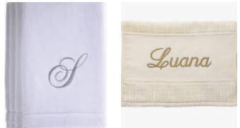 Toalhas bordadas personalizadas