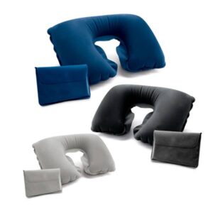 Travesseiro de viagem inflável em u