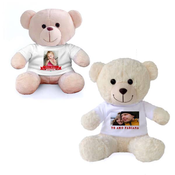 Urso de Pelúcia Feliz Natal Personalizado com Foto