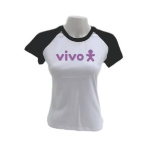 Baby Look Manga Curta Personalizada