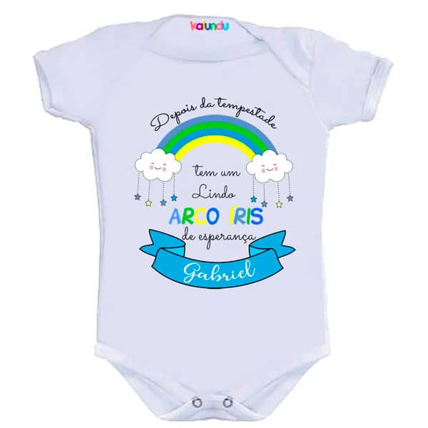 Body Personalizado Bebe Arco Iris