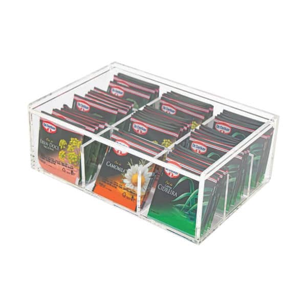 Caixa Porta Chá em Acrilico Personalizado