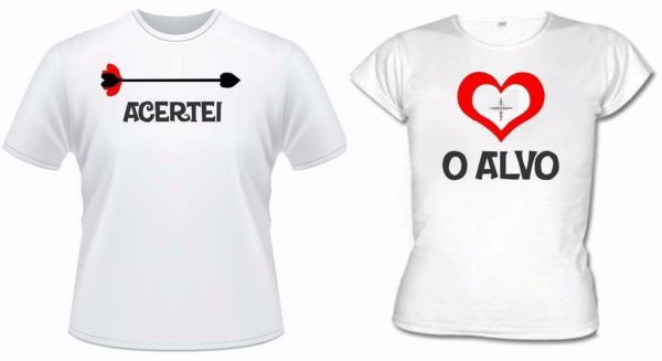 Camisetas personalizadas para casal