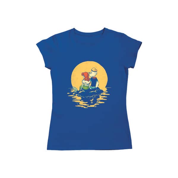 Camiseta de Algodão Baby Look Estampada