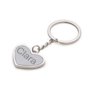 Chaveirinhos personalizados em formato de coração