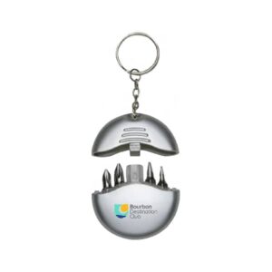 Chaveiro com kit de ferramenta personalizado 4 peças