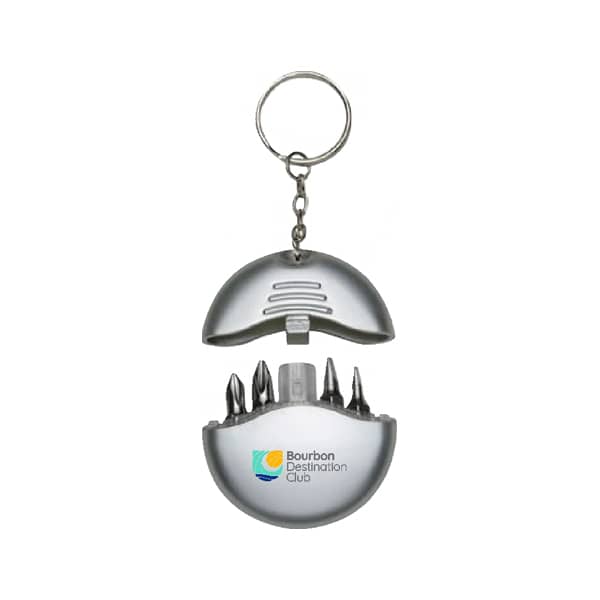 Chaveiro com kit de ferramenta personalizado 4 peças