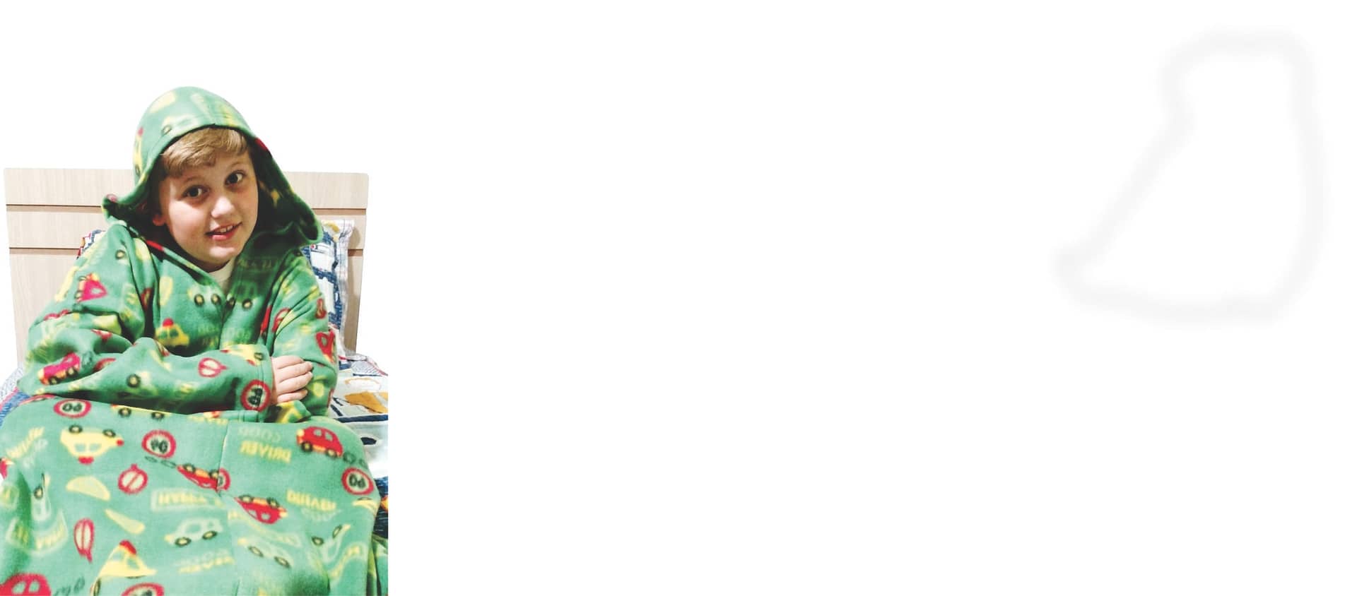 Cobertor com mangas infantil