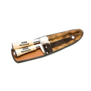 Conjunto Faca e Chaira Cabo de Osso Personalizado