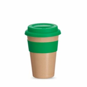 Copo ecológico com tampa de silicone personalizado