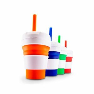 Copo dobrável de silicone personalizado