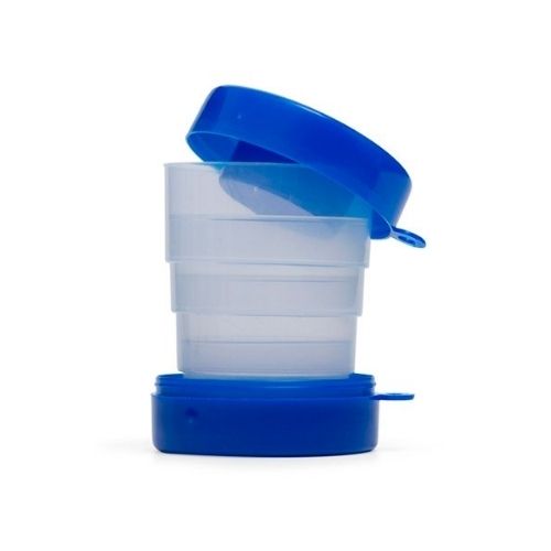 Copo retrátil com porta comprimido personalizado