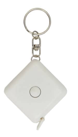 Chaveiro Fita Métrica Branca