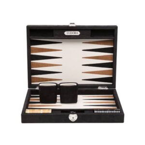 Jogo Gamão Tabuleiro em Couro Legitimo Personalizado