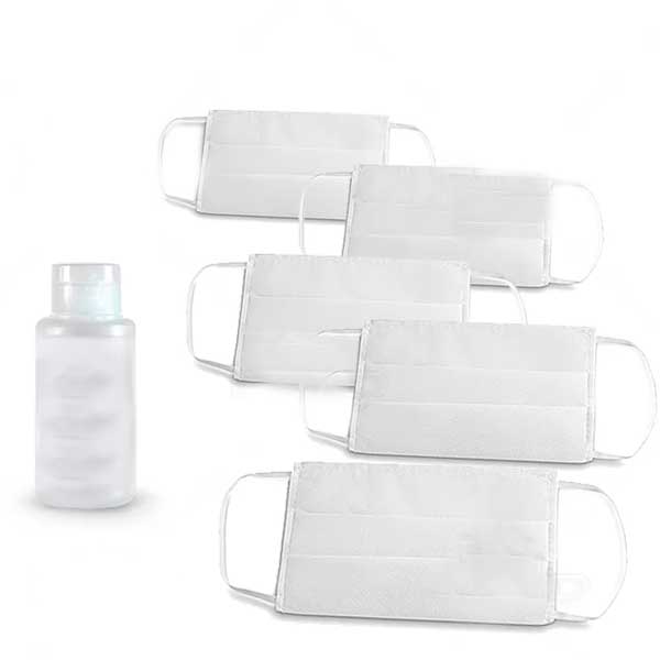 kit álcool e gel e máscara