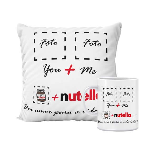kit almofada e caneca