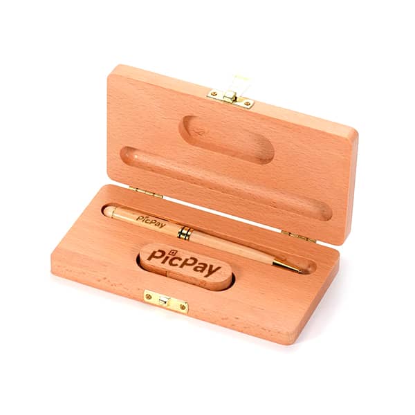 Kit Caneta Pendrive para Escritório Promocional 