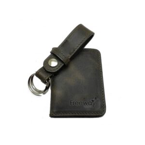 Kit Carteira e Chaveiro Couro Colorido Personalizado