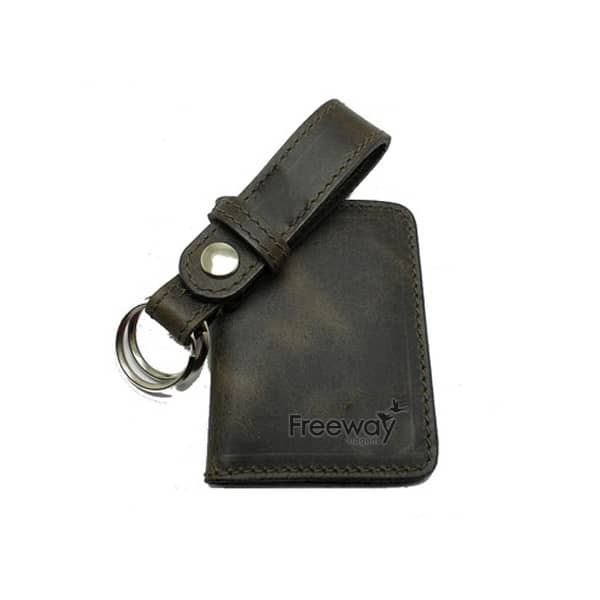 Kit Carteira e Chaveiro Couro Colorido Personalizado