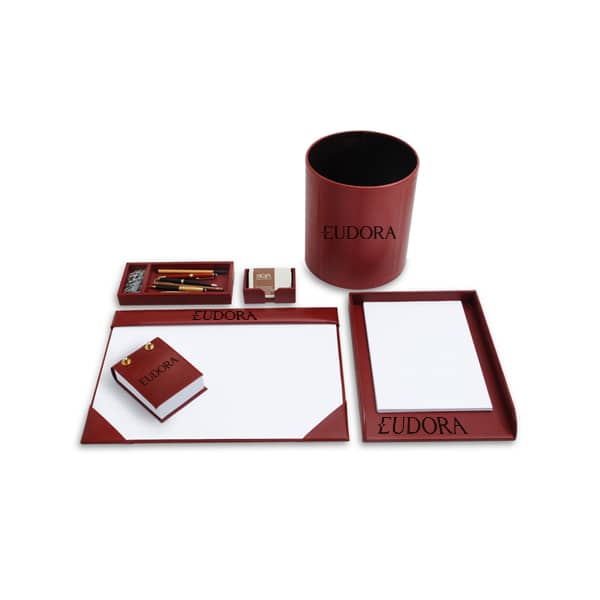 Kit Escritório de Couro Corporativo Personalizado