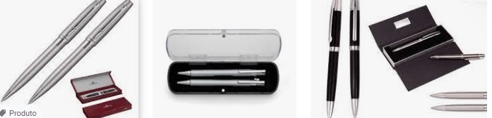 kit lapiseira e caneta