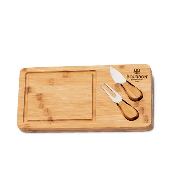 Kit Queijo em Madeira Personalizado