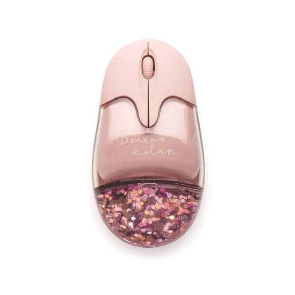 Mouse Sem Fio Glitter Personalizado