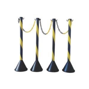 Organizador de Fila com 4 Pedestais Zebrados