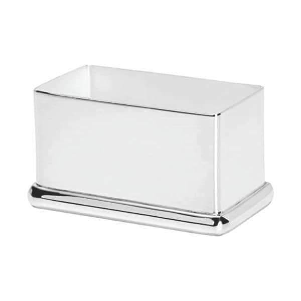 Porta-Adoçante Liso em Prata Wolff Linea 5×13 cm