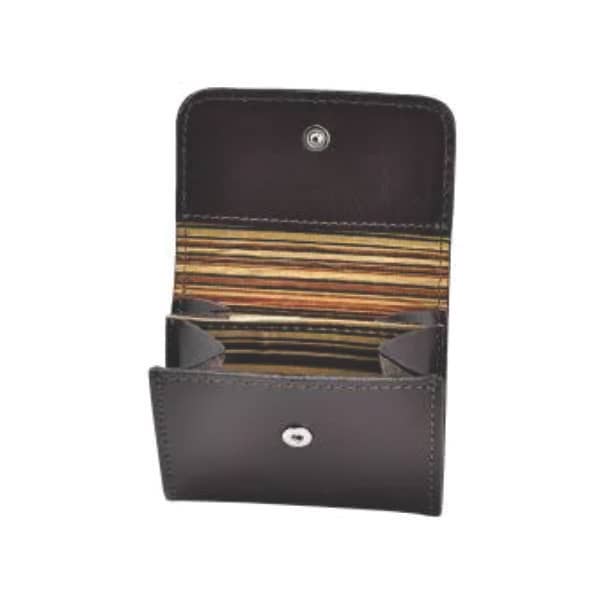 Porta-Batom com Duas Divisorias em Couro