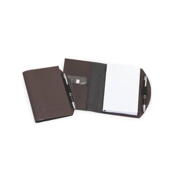 Porta-Bloco com Suporte em Couro Personalizado