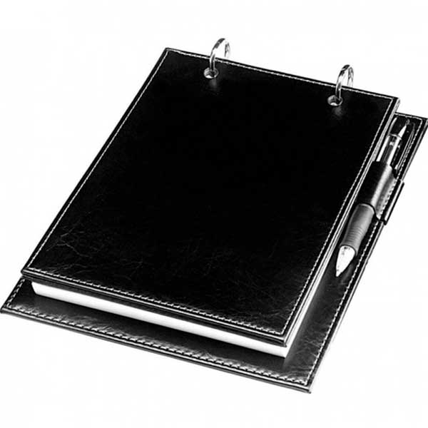 Porta-bloco de couro