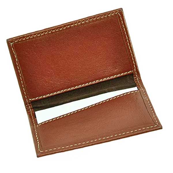 Porta-cartão de couro