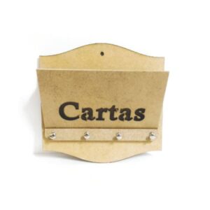 Porta Cartas e Chaves Duplo Laser