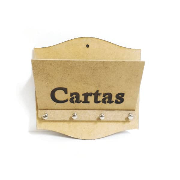 Porta Cartas e Chaves Duplo Laser