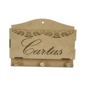 Porta Cartas e Chaves Vazado Personalizado