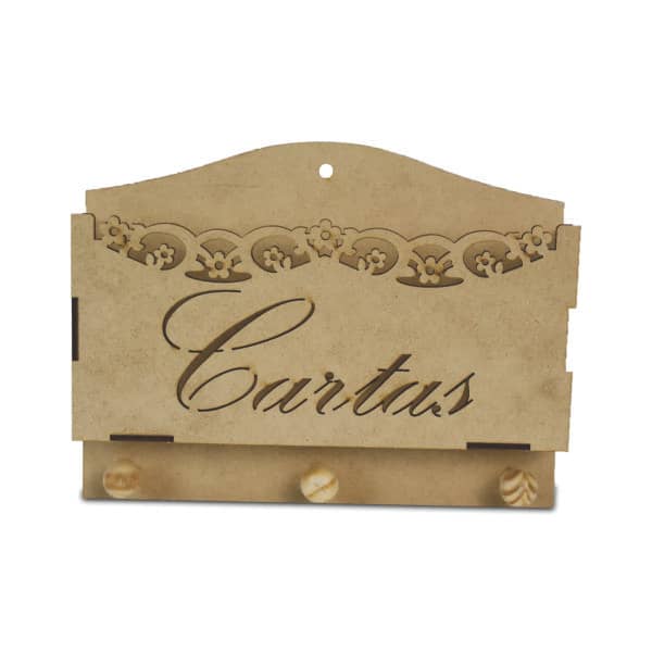 Porta Cartas e Chaves Vazado Personalizado