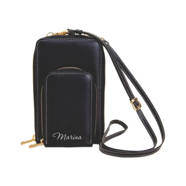 Porta Celular de Couro Feminino Personalizado