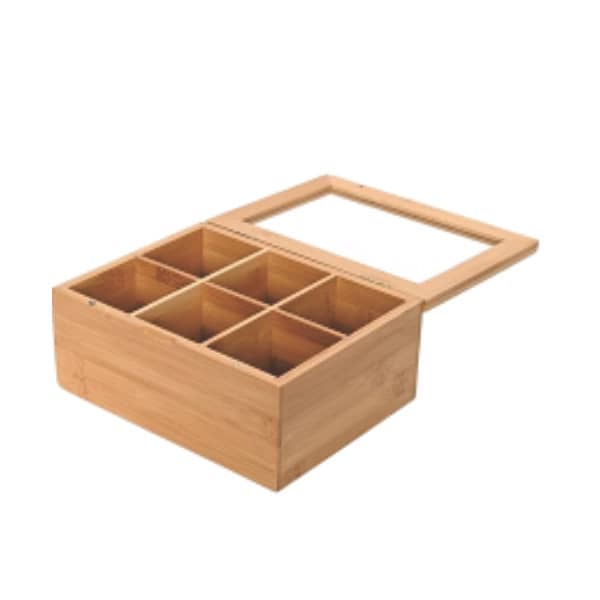 Porta Chá em Bambu Promocional Personalizado