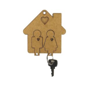 Porta Chaves de Madeira Personalizado