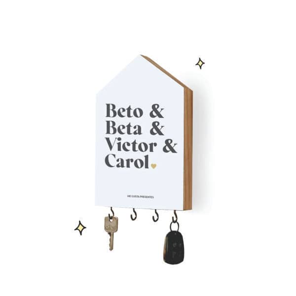 Porta Chaves Personalizado com Nome