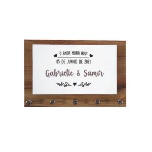 Porta Chaves Personalizado Namorados