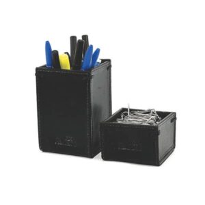 Porta Clips e Canetas em Couro Legítimo