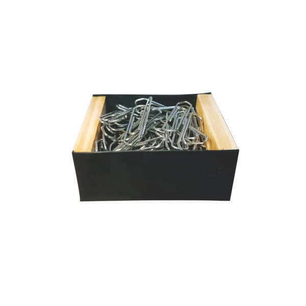 Porta Clips Preto em Couro Legítimo